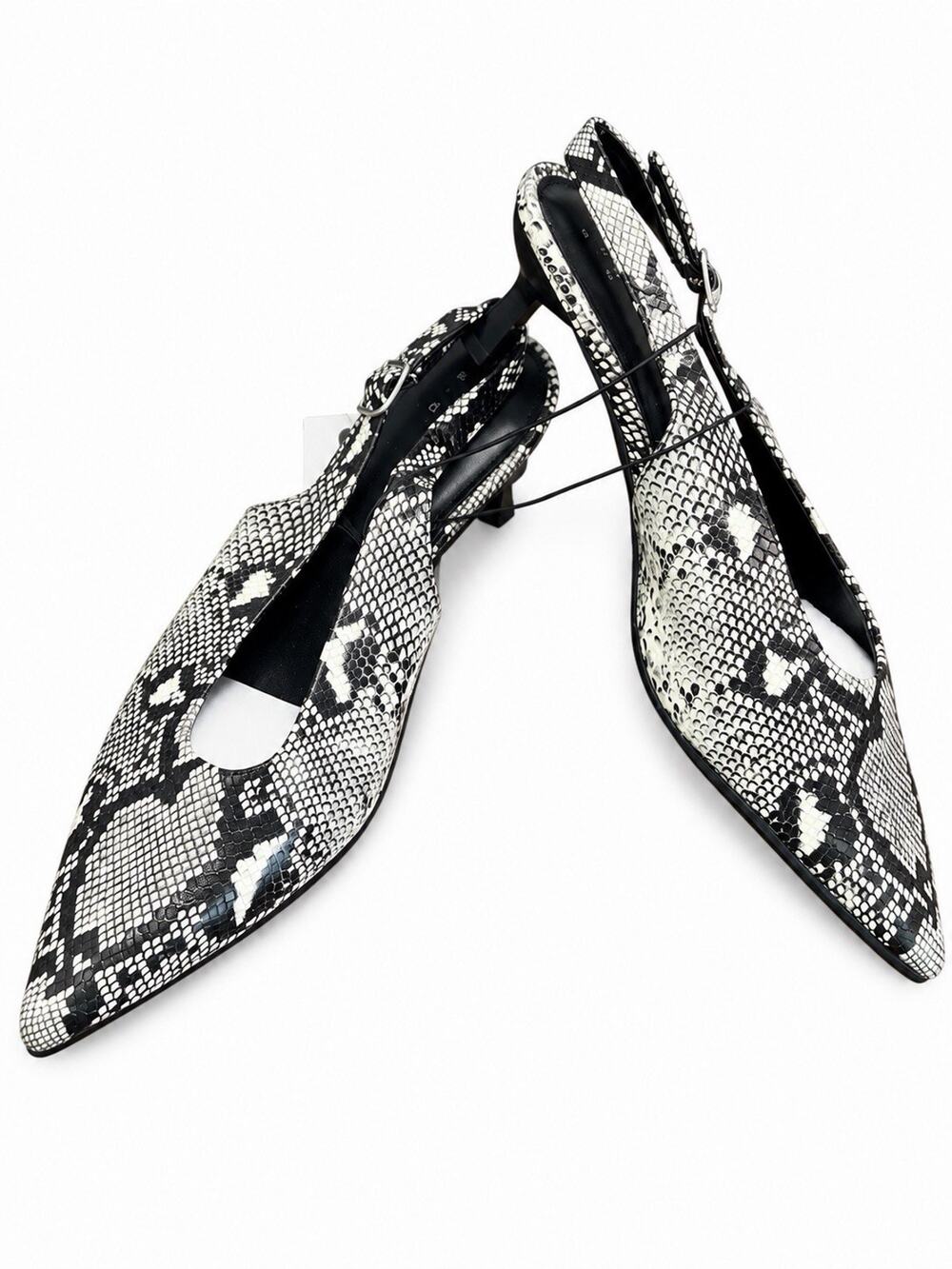 A New Day Women’s Size 8.5 Samantha Snake Print Slingback Pointed Toe Heels NWT